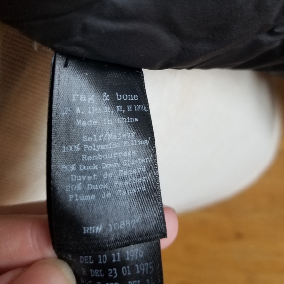 Rag and Bone chelsea padded down jacket - Picture 8 of 9